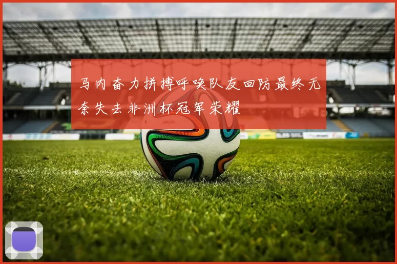 马内奋力拼搏呼唤队友回防最终无奈失去非洲杯冠军荣耀